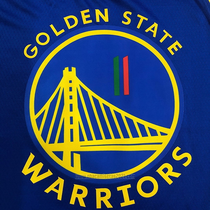 Camiseta Golden State Warriors Klay Thompson #11 Icon Royal Special Mexico Edition Azul